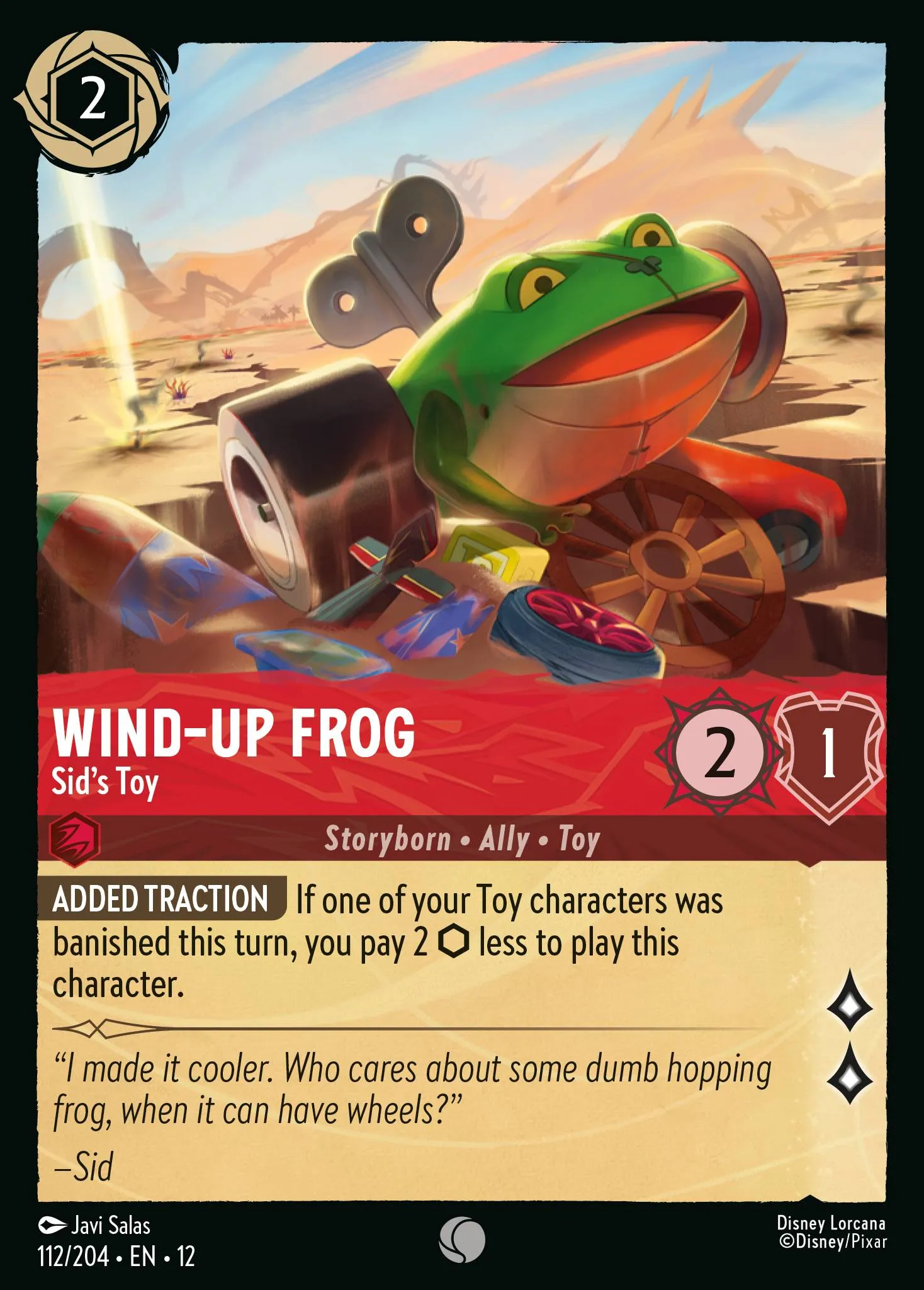 Wind-Up Frog - Sid's Toy (012-112)