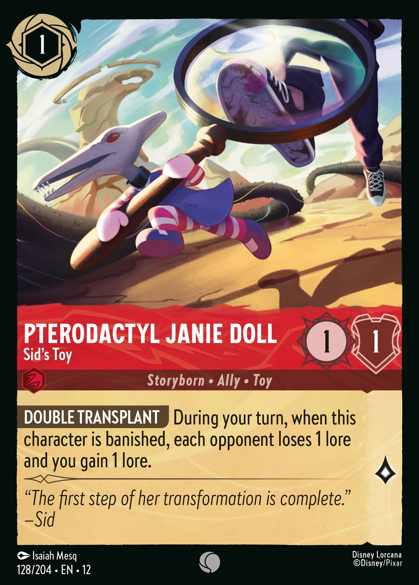 Pterodactyl Janie Doll - Sid's Toy (012-128)