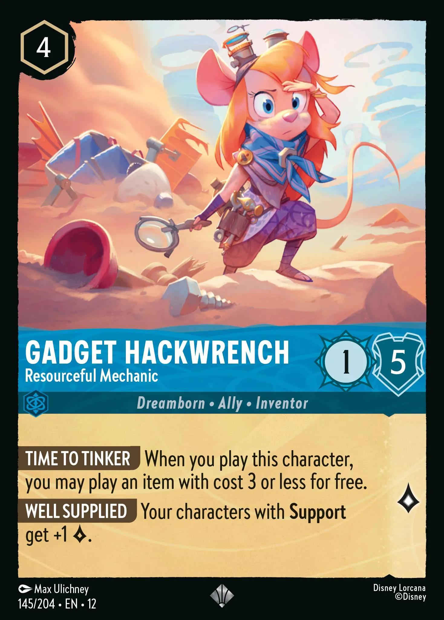 Gadget Hackwrench - Resourceful Mechanic (012-145)