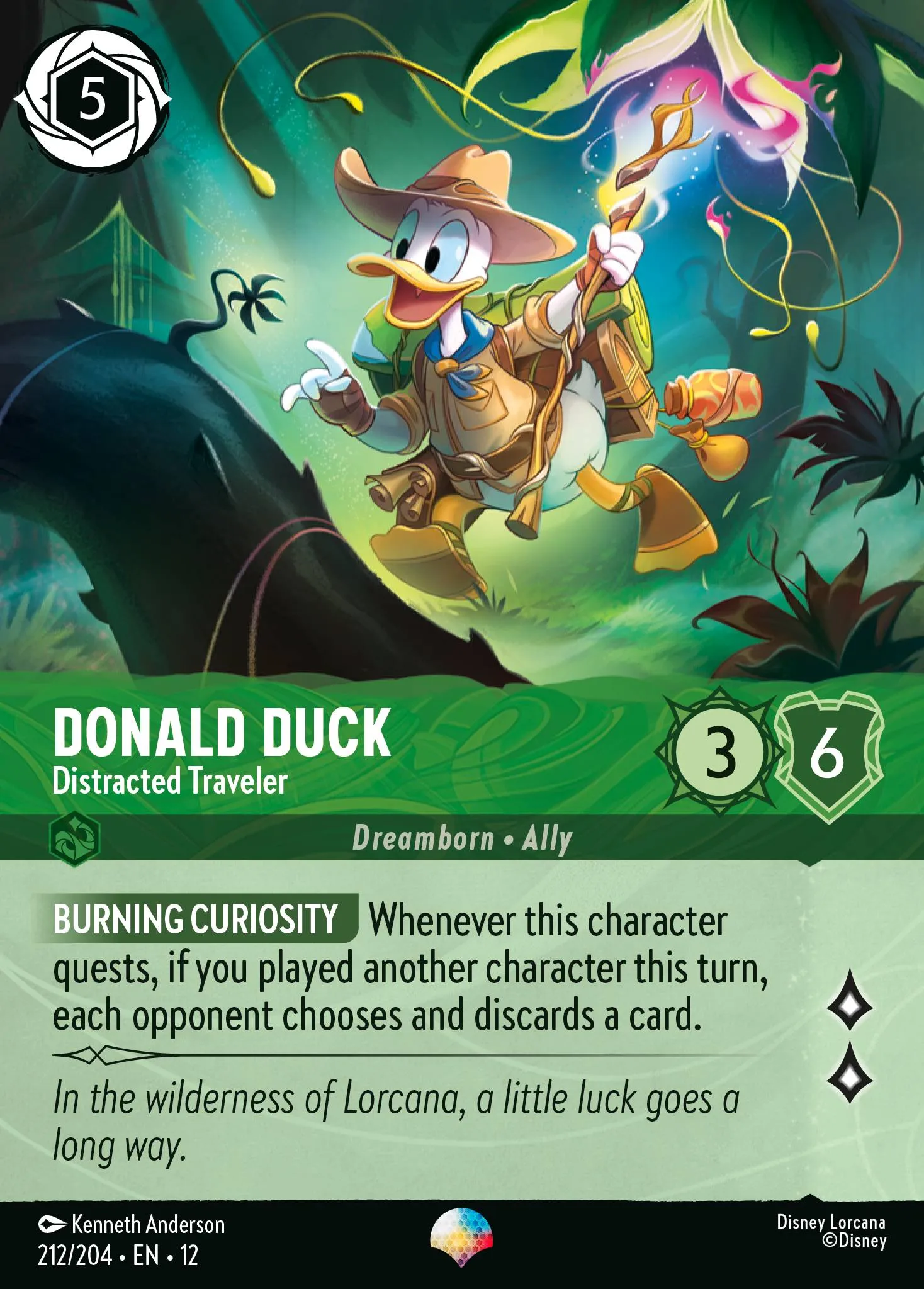 Donald Duck - Distracted Traveler (012-212)