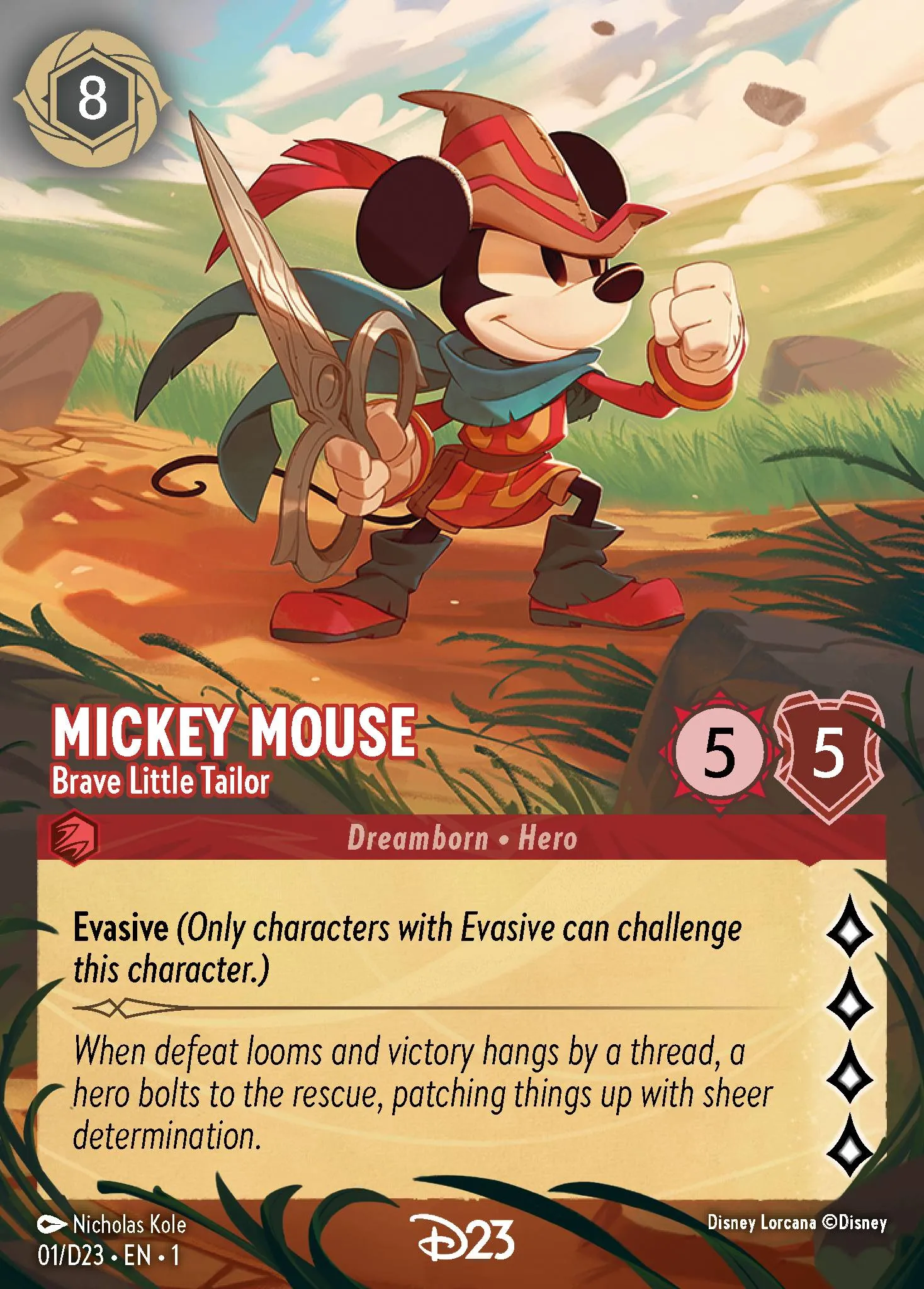 Mickey Mouse - Brave Little Tailor (D23-001)