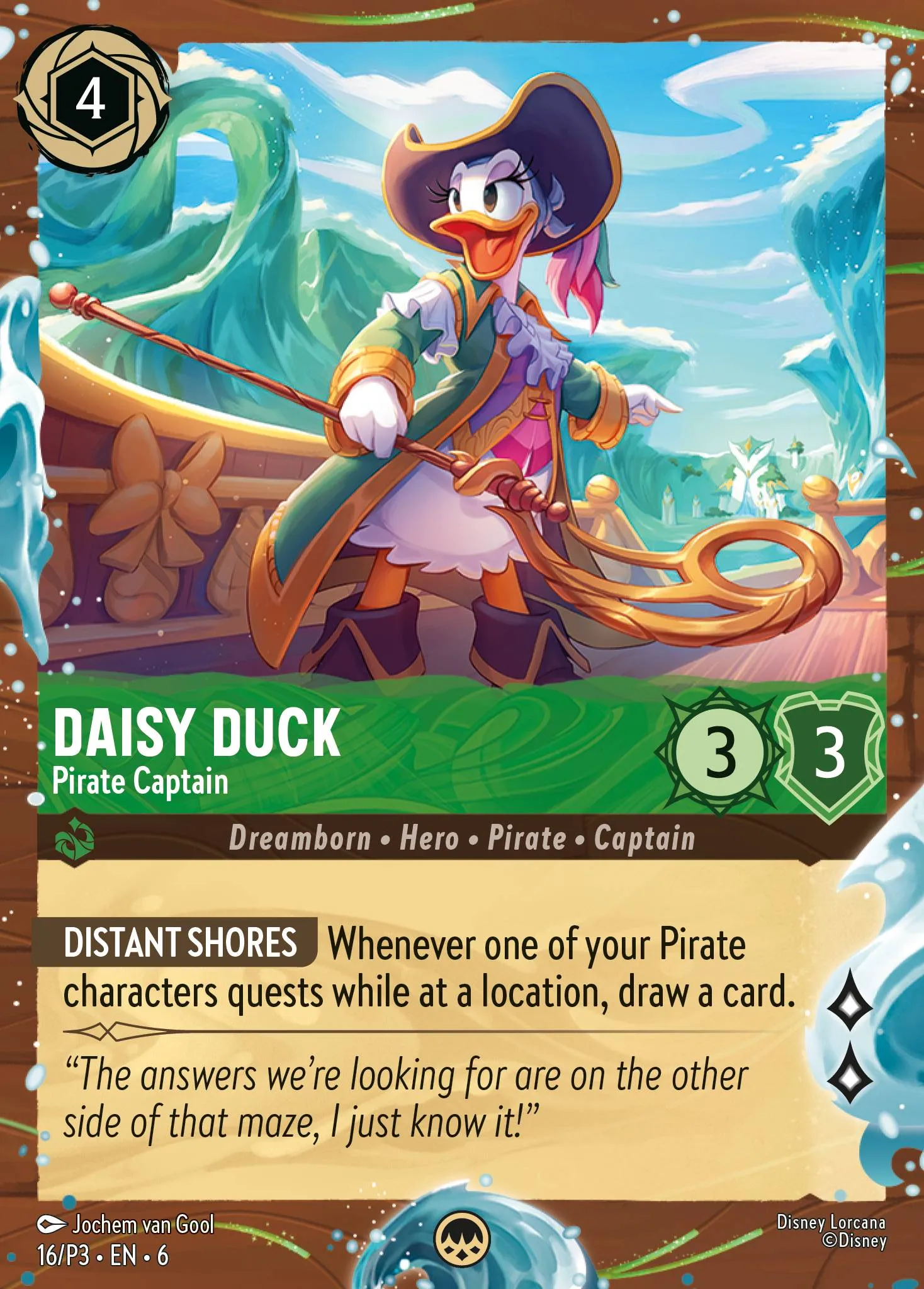 Daisy Duck - Pirate Captain (P3-016)