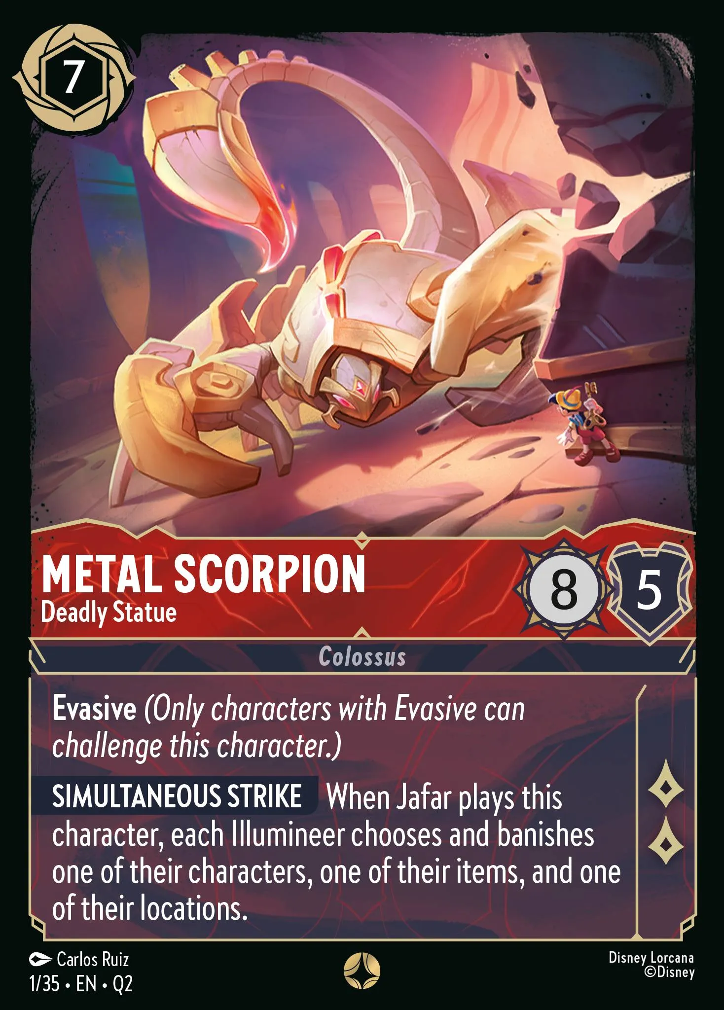Metal Scorpion - Deadly Statue (Q2-001)