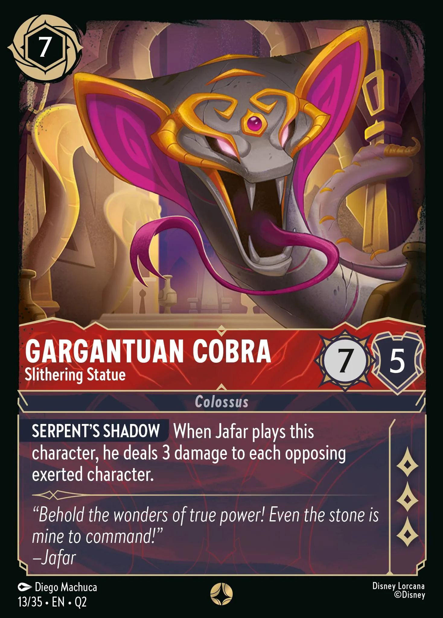 Gargantuan Cobra - Slithering Statue (Q2-013)